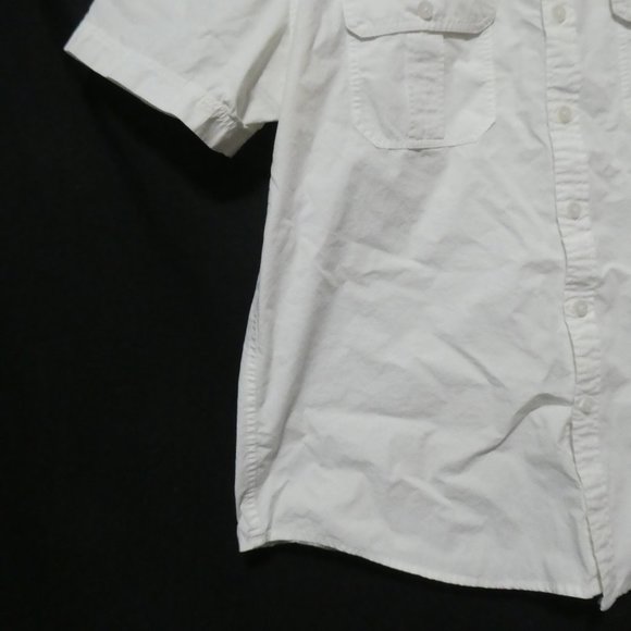 CALVIN KLEIN JEANS | xl extra large | White Short Sleeve Casual Shirt | GUC - Picture 8 of 15